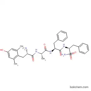 Molecular Structure of 391197-15-2 (L-Phenylalaninamide, 2,6-dimethyl-L-tyrosyl-L-alanyl-L-phenylalanyl-)