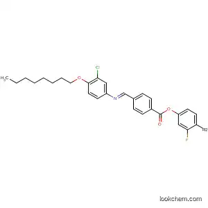 Molecular Structure of 391201-46-0 (Benzoic acid, 4-[(E)-[[3-chloro-4-(octyloxy)phenyl]imino]methyl]-,
5-fluoro-1,3-phenylene ester)
