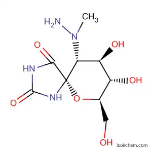 Molecular Structure of 391870-16-9 (6-Oxa-1,3-diazaspiro[4.5]decane-2,4-dione,
8,9-dihydroxy-7-(hydroxymethyl)-10-(2-methylhydrazino)-,
(5S,7R,8S,9R,10R)-)