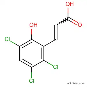 Molecular Structure of 395545-55-8 (2-Propenoic acid, 3-(2,3,5-trichloro-6-hydroxyphenyl)-)
