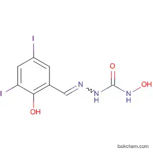 Molecular Structure of 395639-20-0 (Hydrazinecarboxamide,
N-hydroxy-2-[(2-hydroxy-3,5-diiodophenyl)methylene]-)
