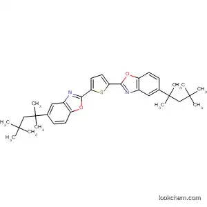 Molecular Structure of 7396-30-7 (Benzoxazole, 2,2'-(2,5-thiophenediyl)bis[5-(1,1,3,3-tetramethylbutyl)-)