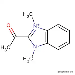 Molecular Structure of 80437-28-1 (1H-Benzimidazolium, 2-acetyl-1,3-dimethyl-)
