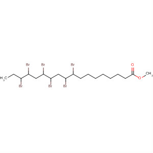 Molecular Structure of 104096-49-3 (Octadecanoic acid, 9,10,12,13,15,16-hexabromo-, methyl ester)