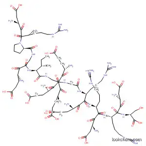 Molecular Structure of 106119-82-8 (L-Serine,
L-a-aspartyl-L-arginyl-L-prolyl-L-a-glutamylglycyl-L-isoleucyl-L-a-glutamyl-
L-a-glutamyl-L-a-glutamylglycylglycyl-L-a-glutamyl-L-arginyl-L-a-aspartyl-
L-arginyl-L-a-aspartyl-L-arginyl-)