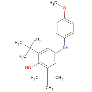 Molecular Structure of 109270-56-6 (Phenol, 2,6-bis(1,1-dimethylethyl)-4-[(4-methoxyphenyl)amino]-)