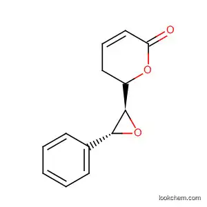 Molecular Structure of 110011-51-3 (2H-Pyran-2-one, 5,6-dihydro-6-[(2R,3R)-3-phenyloxiranyl]-, (6R)-)