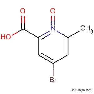 Molecular Structure of 1128-18-3 (2-Pyridinecarboxylic acid, 4-bromo-6-methyl-, 1-oxide)