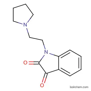 Molecular Structure of 115571-79-4 (1H-Indole-2,3-dione, 1-[2-(1-pyrrolidinyl)ethyl]-)