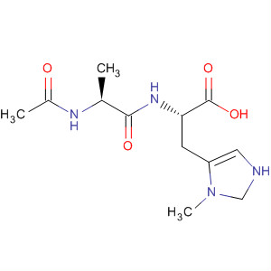 Molecular Structure of 118446-28-9 (L-Histidine, N-(N-acetyl-b-alanyl)-3-methyl-)