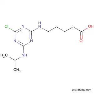 Molecular Structure of 123100-37-8 (Pentanoic acid,
5-[[4-chloro-6-[(1-methylethyl)amino]-1,3,5-triazin-2-yl]amino]-)