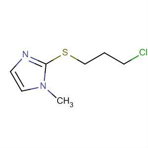 Molecular Structure of 136995-80-7 (1H-Imidazole, 2-[(3-chloropropyl)thio]-1-methyl-)