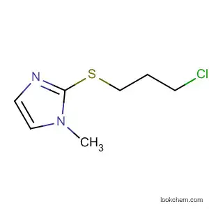 Molecular Structure of 136995-80-7 (1H-Imidazole, 2-[(3-chloropropyl)thio]-1-methyl-)