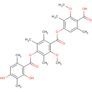 Benzoic acid,  4-[(2,4-dihydroxy-3,6-dimethylbenzoyl)oxy]-2-methoxy-3,5,6-trimethyl-,  4-carboxy-3-methoxy-2,5-dimethylphenyl ester