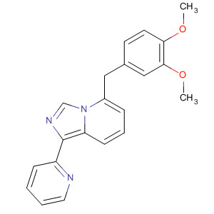 Molecular Structure of 146041-66-9 (Imidazo[1,5-a]pyridine, 5-[(3,4-dimethoxyphenyl)methyl]-1-(2-pyridinyl)-)