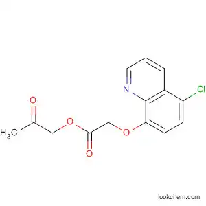 Molecular Structure of 146893-26-7 (Acetic acid, [(5-chloro-8-quinolinyl)oxy]-, 2-oxopropyl ester)