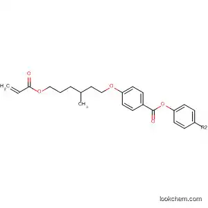 Molecular Structure of 150809-89-5 (Benzoic acid, 4-[[3-Methyl-6-[(1-oxo-2-propenyl)oxy]hexyl]oxy]-, 1,4-phenylene ester)