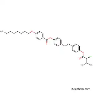 Molecular Structure of 158552-62-6 (Benzoic acid, 4-(octyloxy)-,
4-[2-[4-[(2R)-2-chloro-3-methyl-1-oxobutoxy]phenyl]ethyl]phenyl ester)