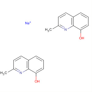 Molecular Structure of 161647-97-8 (8-Quinolinol, 2-methyl-, sodium salt (2:1))