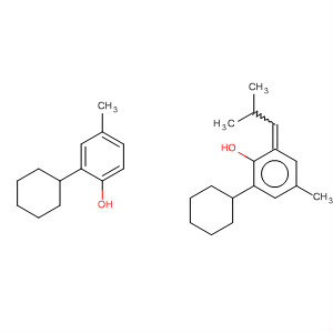 Molecular Structure of 167409-49-6 (Phenol, 2,2'-(2-methylpropylidene)bis[6-cyclohexyl-4-methyl-)