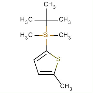 Molecular Structure of 167772-54-5 (Silane, (1,1-dimethylethyl)dimethyl(5-methyl-2-thienyl)-)