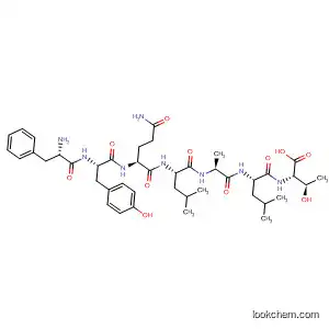 Molecular Structure of 169561-79-9 (L-Threonine,
L-phenylalanyl-L-tyrosyl-L-glutaminyl-L-leucyl-L-alanyl-L-leucyl-)