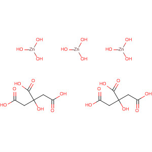 Molecular Structure of 178326-57-3 (1,2,3-Propanetricarboxylic acid, 2-hydroxy-, zinc salt (2:3), trihydrate)