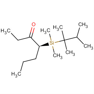 Molecular Structure of 178424-89-0 (3-Heptanone, 4-[dimethyl(1,1,2-trimethylpropyl)silyl]-, (4S)-)
