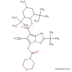 1H-Pyrrolo[1,2-b][1,2,4]triazole-7-carboxylic acid,
6-cyano-2-(1,1-dimethylethyl)-5-[(4-morpholinylcarbonyl)oxy]-,
2,6-bis(1,1-dimethylethyl)-4-methylcyclohexyl ester