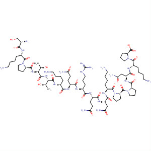 Molecular Structure of 178762-88-4 (L-Proline,
L-seryl-L-lysyl-L-prolyl-L-threonyl-L-threonyl-L-lysyl-L-glutaminyl-L-arginyl-L-
glutaminyl-L-asparaginyl-L-lysyl-L-prolyl-L-prolyl-L-asparaginyl-L-lysyl-)