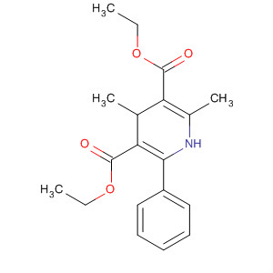 Molecular Structure of 185222-68-8 (3,5-Pyridinedicarboxylic acid, 1,4-dihydro-2,4-dimethyl-6-phenyl-,
diethyl ester)