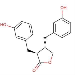 Molecular Structure of 185254-87-9 (2(3H)-Furanone, dihydro-3,4-bis[(3-hydroxyphenyl)methyl]-, (3S,4S)-)