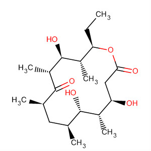 Molecular Structure of 197857-03-7 (Oxacyclotetradecane-2,10-dione,
14-ethyl-4,6,12-trihydroxy-5,7,9,11,13-pentamethyl-,
(4R,5S,6S,7S,9R,11R,12S,13R,14R)-)