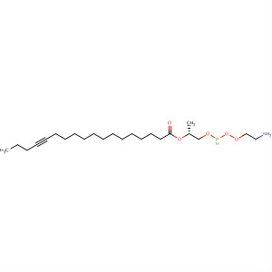 Molecular Structure of 198010-96-7 (14-Octadecynoic acid,
(1R)-1-[[[(2-aminoethoxy)hydroxyphosphinyl]oxy]methyl]-1,2-ethanediyl
ester)