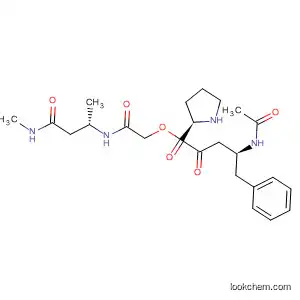Molecular Structure of 198196-03-1 (D-Proline, 1-[(3S)-3-(acetylamino)-1-oxo-4-phenylbutyl]-,
2-[[(1S)-1-methyl-3-(methylamino)-3-oxopropyl]amino]-2-oxoethyl ester)