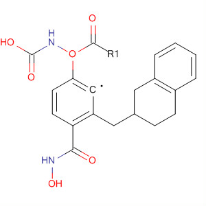 Molecular Structure of 199657-22-2 (Carbamic acid, [4-[(hydroxyamino)carbonyl]phenyl]-,
(1,2,3,4-tetrahydro-2-naphthalenyl)methyl ester)