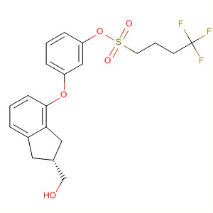 1-Butanesulfonic acid, 4,4,4-trifluoro-,3-[[(2R)-2,3-dihydro-2-(hydroxymethyl)-1H-inden-4-yl]oxy]phenyl ester