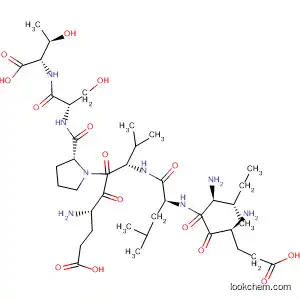 Molecular Structure of 239075-62-8 (L-Threonine,
L-a-glutamyl-L-isoleucyl-L-leucyl-L-a-glutamyl-L-valyl-L-prolyl-L-seryl-)