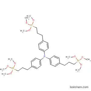 Molecular Structure of 239083-35-3 (Benzenamine,
4-[3-(trimethoxysilyl)propyl]-N,N-bis[4-[3-(trimethoxysilyl)propyl]phenyl]-)