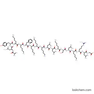 Molecular Structure of 239114-03-5 (Glycine,
L-alanyl-L-leucyl-L-tyrosyl-L-lysyl-L-lysyl-L-phenylalanyl-L-lysyl-L-lysyl-L-lysyl-
L-leucyl-L-leucyl-L-lysyl-L-seryl-L-leucyl-L-lysyl-L-arginyl-L-leucyl-)