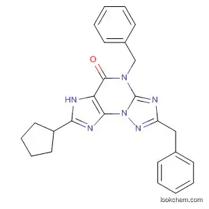 Molecular Structure of 259745-15-8 (4H-[1,2,4]Triazolo[5,1-b]purin-5(6H)-one,
7-cyclopentyl-2,4-bis(phenylmethyl)-)
