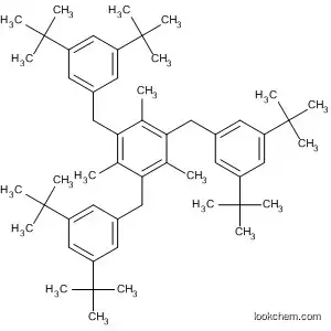 Molecular Structure of 27147-58-6 (Benzene,
1,3,5-tris[[3,5-bis(1,1-dimethylethyl)phenyl]methyl]-2,4,6-trimethyl-)