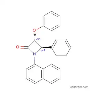 Molecular Structure of 302595-46-6 (2-Azetidinone, 1-(1-naphthalenyl)-3-phenoxy-4-phenyl-, (3R,4R)-rel-)
