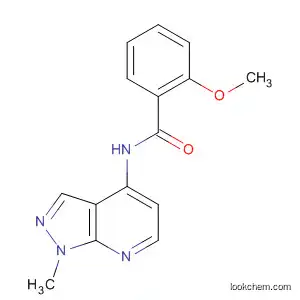 Molecular Structure of 370589-59-6 (Benzamide, 2-methoxy-N-(1-methyl-1H-pyrazolo[3,4-b]pyridin-4-yl)-)