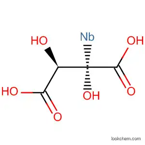 Molecular Structure of 39115-23-6 (Butanedioic acid, 2,3-dihydroxy- (2R,3R)-, niobium salt)