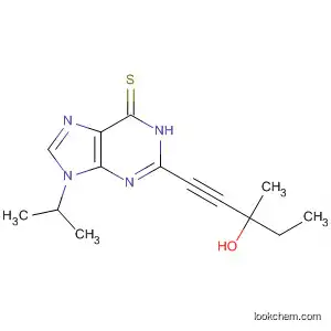 6H-Purine-6-thione,
1,9-dihydro-2-(3-hydroxy-3-methyl-1-pentynyl)-9-(1-methylethyl)-