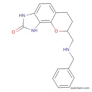 Molecular Structure of 440635-70-1 (Pyrano[2,3-e]benzimidazol-2(1H)-one,
3,6,7,8-tetrahydro-8-[[(phenylmethyl)amino]methyl]-)