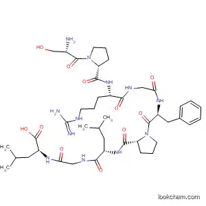Molecular Structure of 477563-22-7 (L-Leucine,
L-seryl-L-prolyl-L-arginylglycyl-L-phenylalanyl-L-prolyl-L-leucylglycyl-)