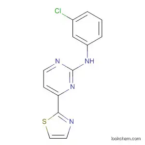 Molecular Structure of 477769-28-1 (2-Pyrimidinamine, N-(3-chlorophenyl)-4-(2-thiazolyl)-)