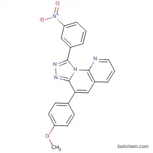 Molecular Structure of 477849-28-8 ([1,2,4]Triazolo[4,3-a][1,8]naphthyridine,
6-(4-methoxyphenyl)-9-(3-nitrophenyl)-)